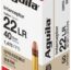 Aguila Ammunition Interceptor .22LR 1470fps. 40 Grain Lead Round Nose Brass Case Ammunition