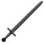 Cold Steel Medieval Training Sword 32.25" Spear Point Polypropylene Black