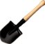 Cold Steel Special Forces Shovel Medium Carbon Steel Blade Black Hardwood Handle