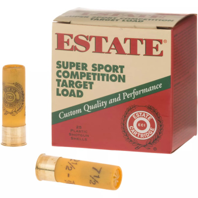 Estate Super Sport Competition Ammunition 20 Gauge 2-3/4" #8 7/8 oz Shot Box of 25