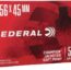 Federal Champion 5.56x45mm NATO 55 Grain Jacketed Soft Point (JSP) Brass Cased Rifle Ammunition