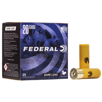 Federal Upland Ammunition 20 Gauge 2-3/4" #8 7/8 oz Shot Box of 25
