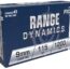 Fiocchi Range Dynamics 9mm 115 Grain FMJ Brass Centerfire Pistol Ammunition