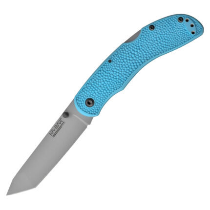 KA-BAR Corser Folding Knife 3.4" Tanto Light Blue Satin Blade