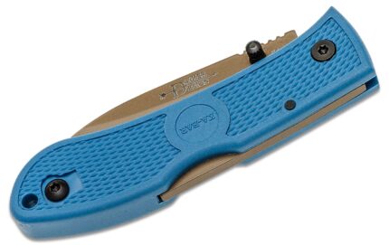 KA-BAR Dozier Hunter Folding Knife 3" Drop Point Blue Bronze Blade