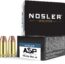 Nosler ASP 185 Grain .45 ACP Jacketed Hollow Point Brass Cased Cased Pistol Ammunition