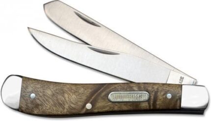Old Timer Gunstock Trapper 2 Blade Folding Knife 3.1" Clip Point