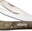 Old Timer Gunstock Trapper 2 Blade Folding Knife 3.1" Clip Point