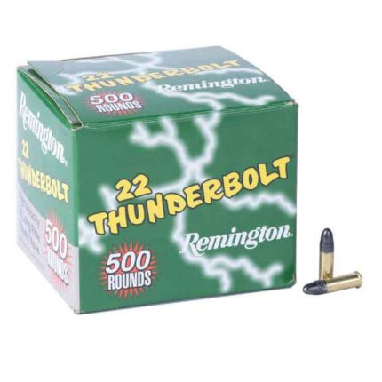 Remington Thunderbolt Ammunition 22 Long Rifle 40 Grain Lead Round Nose Box of 500