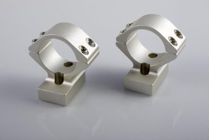 Talley Lightweight 2-Piece Scope Mount 30mm Medium Height Knight MK 85 Silver