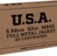 Winchester USA Limited 5.56x45mm NATO 62 Grain Green Tip M855 Full Metal Jacket Boat Tail (FMJBT) Brass Cased Centerfire Rifle Ammunition